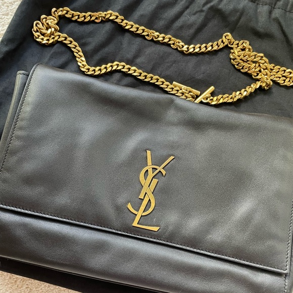Saint Laurent Reversible Kate Bag black suede and leather YSL - Picture 15 of 16